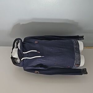 Naketan Navy Blue Pullover Hoodie size M